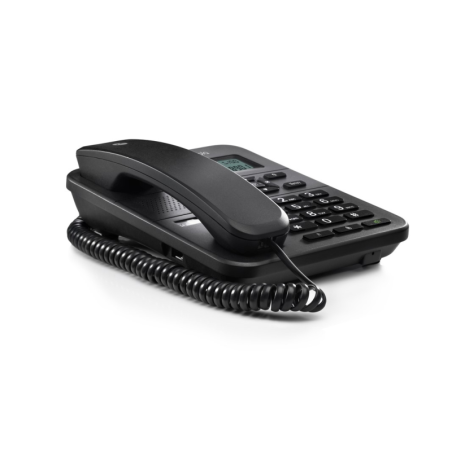 Téléphone fixe Motorola CT202 - Mains libres - Identification de l'appelant - Noir