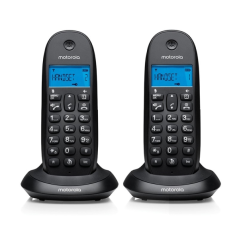 Téléphone sans fil Motorola C1002L DECT + 1 extension - Identification de l'appelant - Mains libres