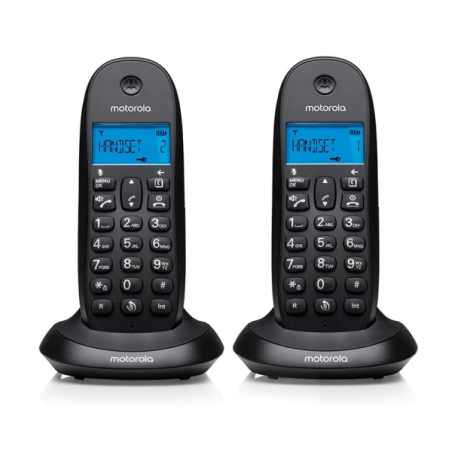 Téléphone sans fil Motorola C1002L DECT + 1 extension - Identification de l'appelant - Mains libres