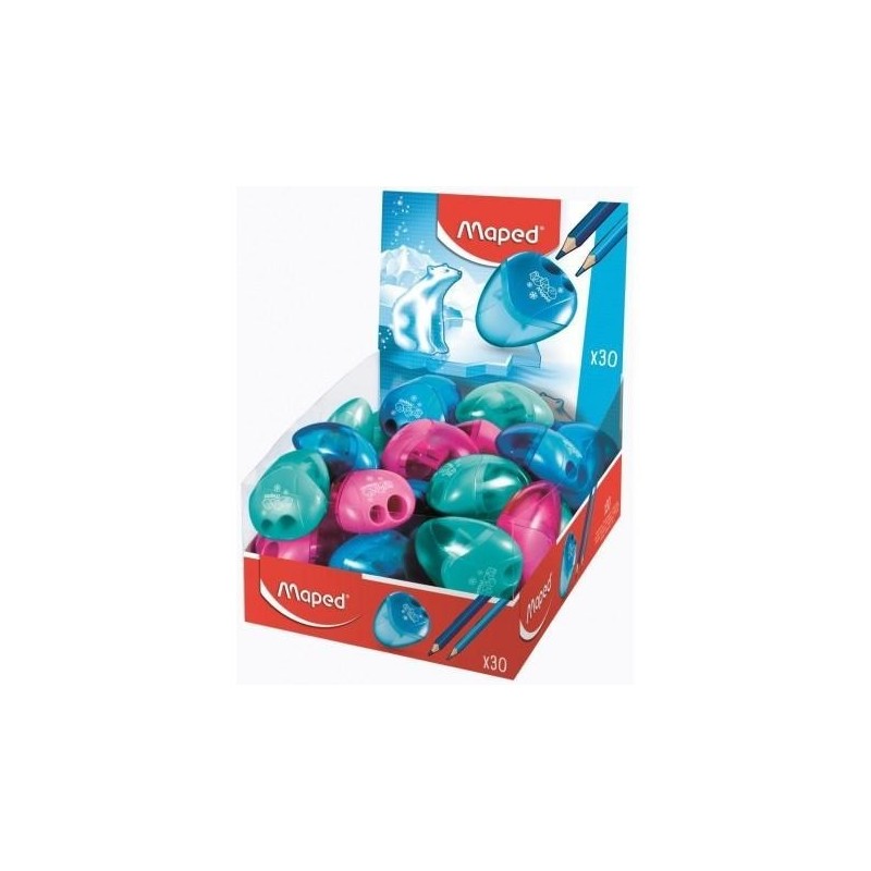 Taille-crayon Maped I-Gloo 2 trous x30 - Récipient - Couleurs

