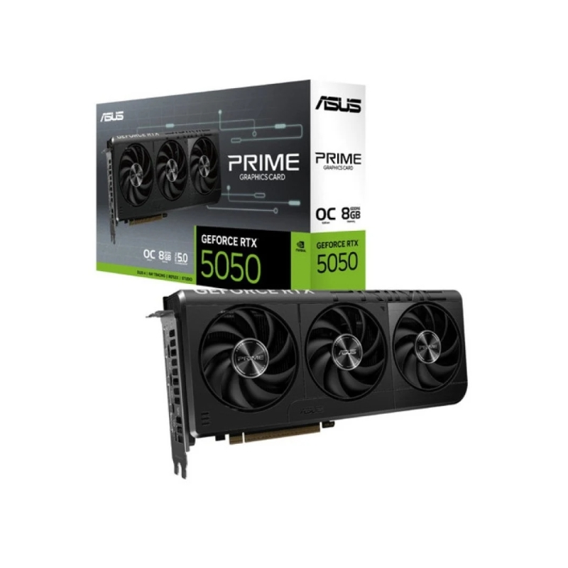 Carte graphique Asus GeForce PRIME RTX 5050 OC Edition 8 Go GDDR6 Reflex 2 RTX AI DLSS4