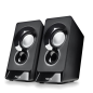 Enceintes NGS SB210 2.0 12 W - Alimentation USB - Entrée jack - Contrôle du volume intégré - Noir
