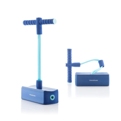 Pogo Jumper Funp en caoutchouc Innovagoods - Supporte jusqu'à 70 kg - Antidérapant - Signal sonore - 55 x 24 x 11 cm - Bleu