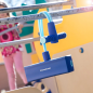 Pogo Jumper Funp en caoutchouc Innovagoods - Supporte jusqu'à 70 kg - Antidérapant - Signal sonore - 55 x 24 x 11 cm - Bleu