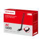 Adaptateur USB Wi-Fi double bande Mercusys MA30H AC1300 - Jusqu'à 867 Mbit/s en 5 GHz, jusqu'à 400 Mbit/s en 2,4 GHz - Noir