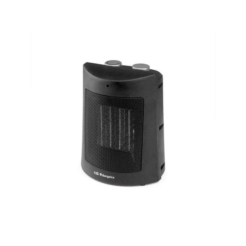 Chauffage céramique Orbegozo CR 5113 - Puissance 1500 W - Thermostat - Système anti-basculement - Noir