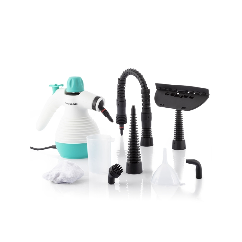 Nettoyeur vapeur Innovagoods - 1000 W - Autonomie jusqu'à 20 minutes - Réservoir de 350 ml - Pression de 3 bars - Câble de 2,8