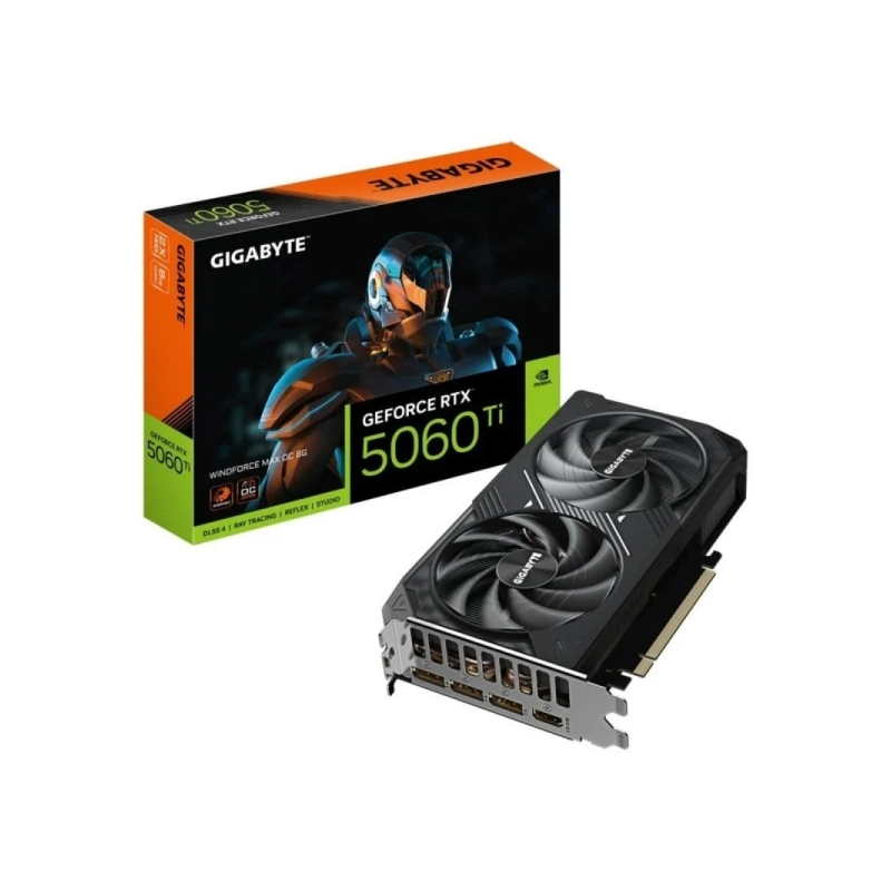 Carte graphique Gigabyte GeForce RTX 5060 Ti WINDFORCE MAX OC 18 Go GDDR7 - 3x DP, HDMI
