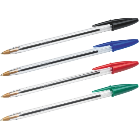 Bic Cristal Original Megatube 20 stylos bille pointe 1 mm