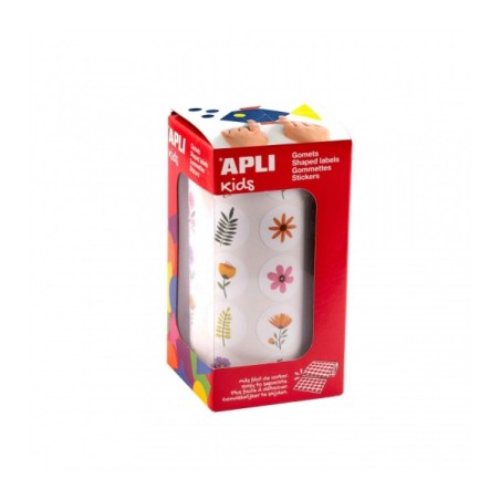 ✅ Apli Rouleau de Gomets de Fleurs - Adhésif Permanent - 900 Gomets - Favorise la Psychomotricité et la Créat en stock