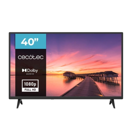 Téléviseur intelligent LED Cecotec série 0 0040 40" avec résolution HD - Système Dolby - Connexions HDMI et USB - Tuner DVB