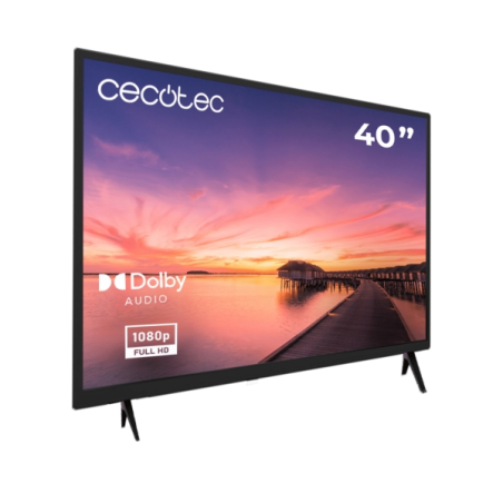 Téléviseur intelligent LED Cecotec série 0 0040 40" avec résolution HD - Système Dolby - Connexions HDMI et USB - Tuner DVB