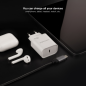 Chargeur Mural USB-C/PD Nanocable 20W - Blanc