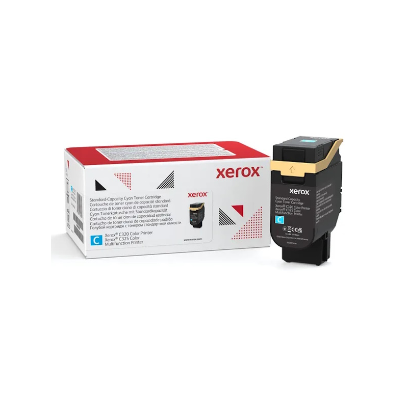 Cartouche de toner cyan Xerox C320/C325 d'origine 006R04820