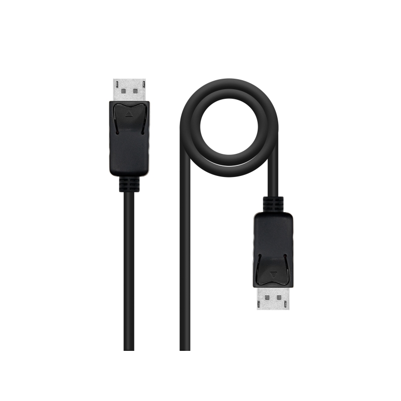 Câble Nanocable Displayport 1.2 CCS DP/M-DP/M - Longueur 1,5 m - Prend en charge les résolutions vidéo jusqu'à 4K - Couleur Noir