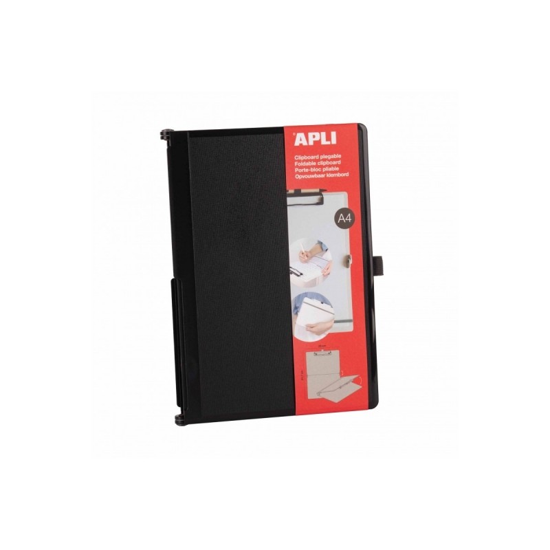Porte-bloc pliable noir - Apli - Papeterie compacte