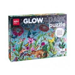 ✅ Apli Puzzle Fleurs fluorescentes qui brillent dans le noir - 204 pièces - Changements de position et motifs c en stock