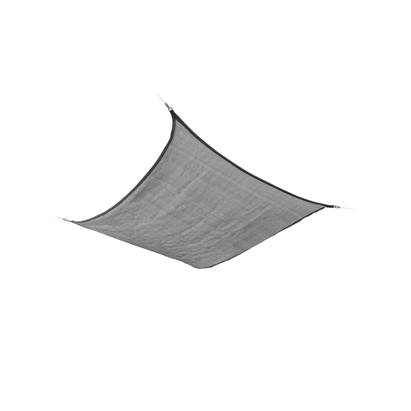 Voile d'ombrage rectangulaire Innovagoods Reshad - Facile à nettoyer - Protection UV - Respirante - Corde et 4 mousquetons
