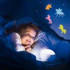 ✅ Apli Licornes luminescentes 3D - Plastique solide - Brille dans le noir - Adhésif permanent - Modèles et tai en stock