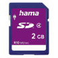 Carte SD Hama 2 Go - Classe 4 - 10 Mb/s - Bleue