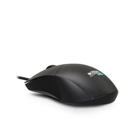 Souris filaire Urban Factory Cyclee - 1200 dpi - Connexion USB-A - Adaptateur USB-C - Utilisation ambidextre - Noir
