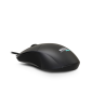 Souris filaire Urban Factory Cyclee - 1200 dpi - Connexion USB-A - Adaptateur USB-C - Utilisation ambidextre - Noir