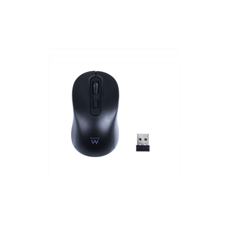 Souris USB sans fil Ewent EW3218 1600 dpi - 4 boutons - Ambidextre - Noir