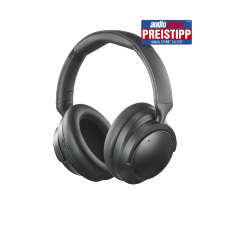 Casque Hama Spirit Silent avec microphone omnidirectionnel - Bluetooth - Arceau réglable - Pliable - Assistant vocal