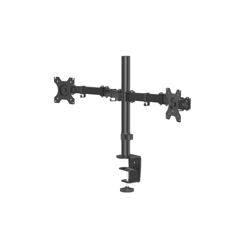 Support de bureau Hama avec bras articulés pour 2 écrans de 13 à 32 pouces - Capacité de charge : 8 kg - Hauteur réglable