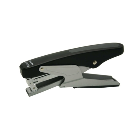 Agrafeuse-pince Bismark - Capacité d'agrafage : 20 feuilles - Conception ergonomique - Grande durabilité - Noire