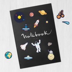 ✅ Apli Sachet de Gomets Thème Espace - Adhésif amovible - Développe la motricité - Idéal pour les écoles - en stock