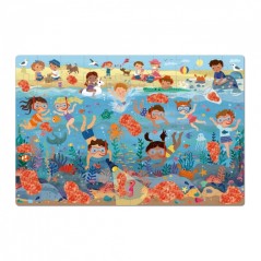 ✅ Apli Secret Beach Puzzle - Design coloré pour enfants - Pièces résistantes et sûres - Comprend des lunette en stock