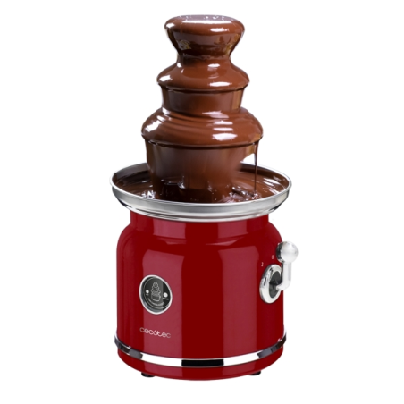 Fontaine à chocolat Cecotec Fun Chocolicious - 90 W - Acier inoxydable - Température constante - Style rétro - 3 niveaux de