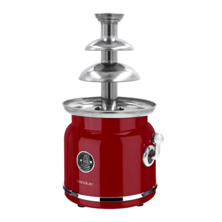 Fontaine à chocolat Cecotec Fun Chocolicious - 90 W - Acier inoxydable - Température constante - Style rétro - 3 niveaux de
