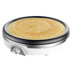 Crêpière Cecotec Fun Crepestone XL en inox - 1350 W - Acier inoxydable - 38 cm de diamètre - Revêtement antiadhésif - Plaque