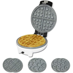 Gaufrier 3 en 1 Cecotec Fun Gofrestone - Puissance 700 W - Plaques interchangeables - Revêtement antiadhésif - Voyant lumineux