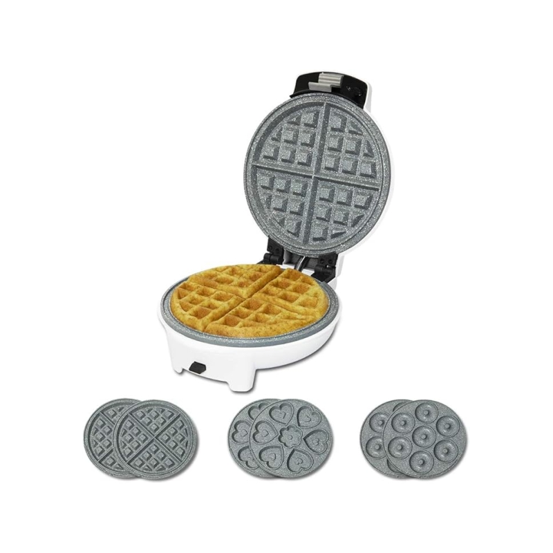 Gaufrier 3 en 1 Cecotec Fun Gofrestone - Puissance 700 W - Plaques interchangeables - Revêtement antiadhésif - Voyant lumineux