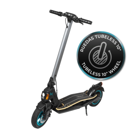 Trottinette électrique Cecotec Bongo S+ Infinity Series - 750 W - Autonomie de 30 km - Roues 10" tubeless - 4 modes de conduite