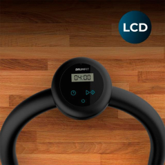 Roue abdominale Cecotec Drumfit AB Fit Pro avec rebond automatique - Écran LCD avec minuteur - Tapis et support inclus