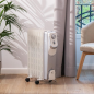 Radiateur à bain d'huile Cecotec ReadyWarm 9000 Space 360 avec 9 modules de 150 x 580 mm - 2000 W - Chauffe jusqu'à 22 m²