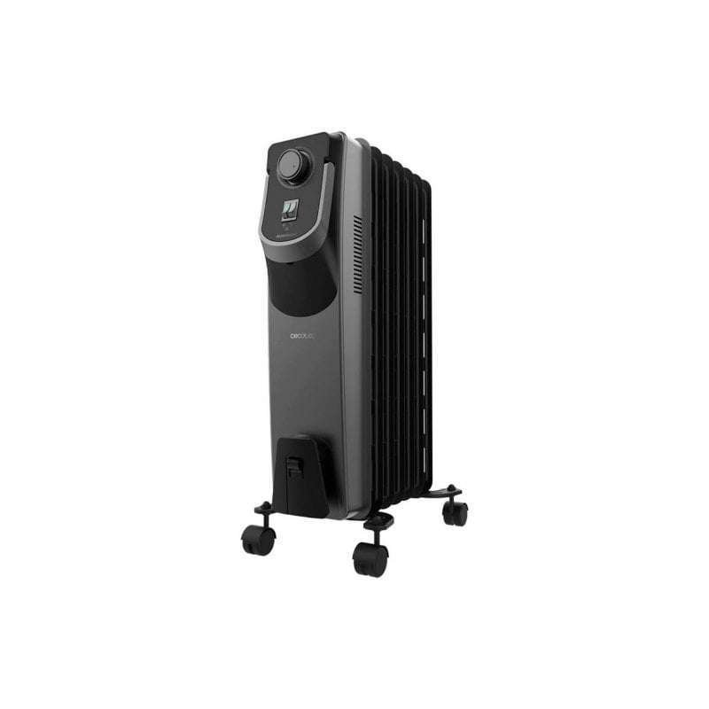 Radiateur à bain d'huile Cecotec ReadyWarm 7000 Space 360 noir, 11 modules de 150 x 580 mm, 1500 W, chauffe jusqu'à 25 m²