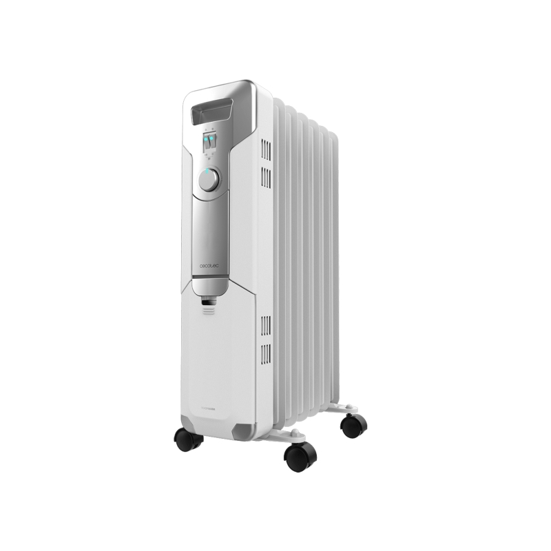 Radiateur à bain d'huile Cecotec ReadyWarm 7000 Space avec 7 modules de 150 x 580 mm - 1500 W - Chauffe jusqu'à 15 m² - 3