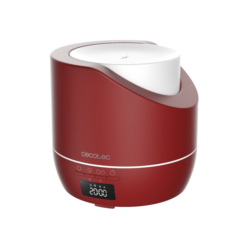 Humidificateur d'aromathérapie intelligent Cecotec PureAroma 500 Grenat - Capacité 500 ml - Affichage LED - Minuterie 12 h - 3