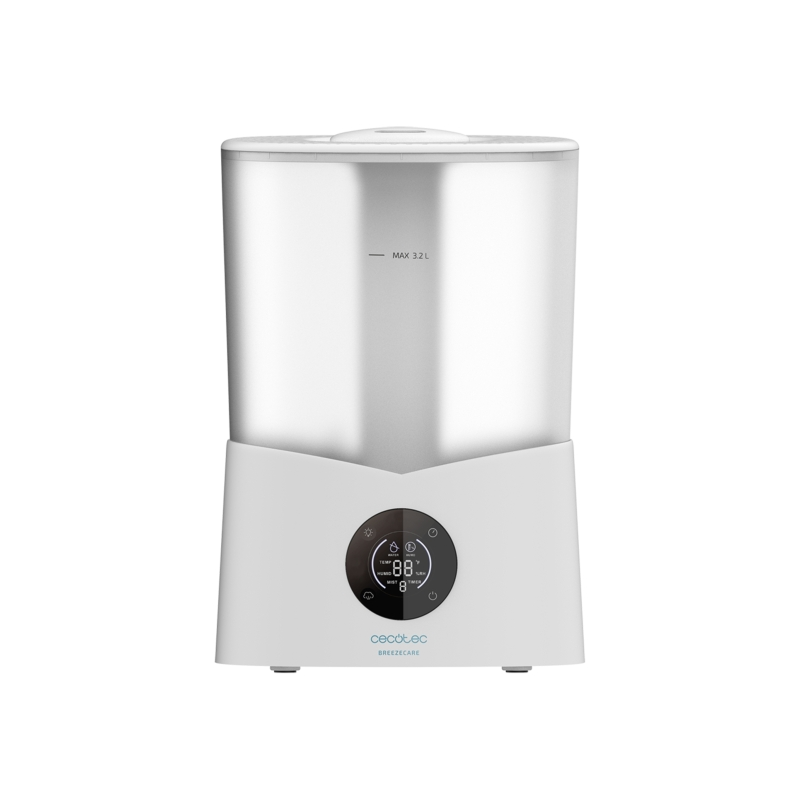 Humidificateur d'air intelligent Cecotec BreezeCare 2600 Light - 25 W - Réservoir de 3,2 L - Débit d'air de 260 ml/h