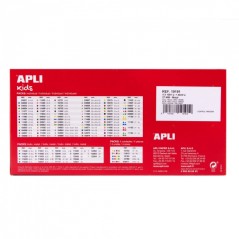 Apli Pack de 4 Rouleaux de Gomets Métalliques Géométriques Assortis - 4 324 Gomets - Faciles à Séparer - Idéal pour les Crèches