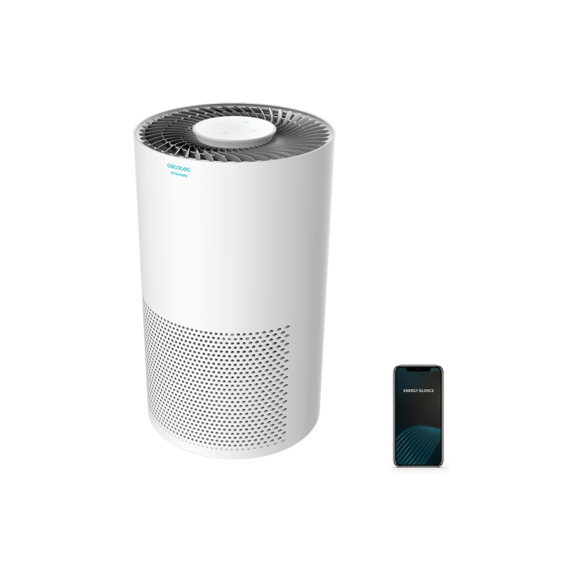Purificateur d'air connecté Cecotec TotalPure 2000 - 50 W - Wi-Fi et commandes tactiles - Portée jusqu'à 50 m³ - 3 niveaux de