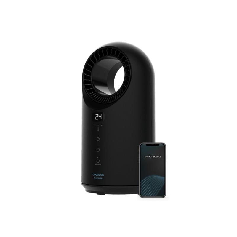 Chauffage électrique sans pales Cecotec ReadyWarm 8400 - 1500 W - Technologie sans pales - Contrôle Wi-Fi - Fonction