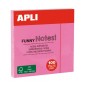 Bloc-Notes Apli Sticky - 100 Feuilles - Papier Certifié FSC - Adhésif Repositionnable - Couleur Rose