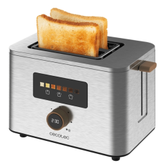 Grille-pain Cecotec TouchandToast à double fente - 950 W - Commandes tactiles et écran couleur - Centrage automatique - 7