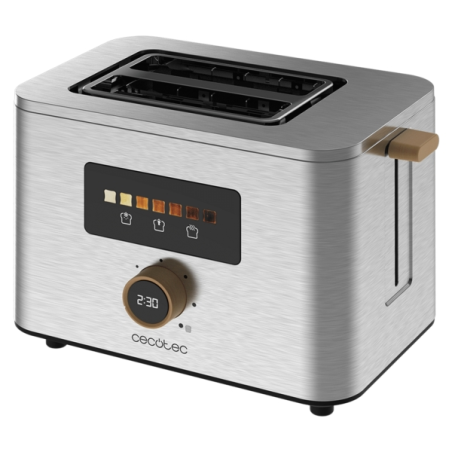 Grille-pain Cecotec TouchandToast à double fente - 950 W - Commandes tactiles et écran couleur - Centrage automatique - 7